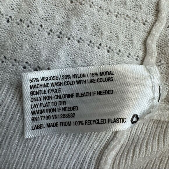 Merona Women's Lightweight Long Sleeve Cardigan White XS Extra Small Long Sleeve - Picture 7 of 12